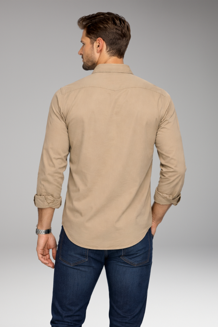 Men's Shirt with Button Closure and Chest Pockets