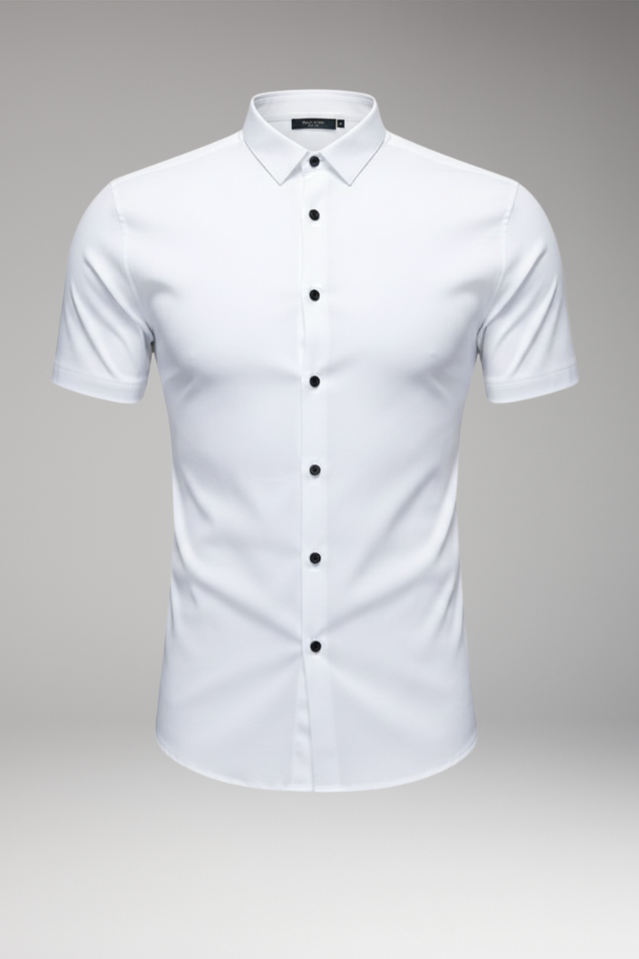Men's Shirt with Classic Collar and Button Front