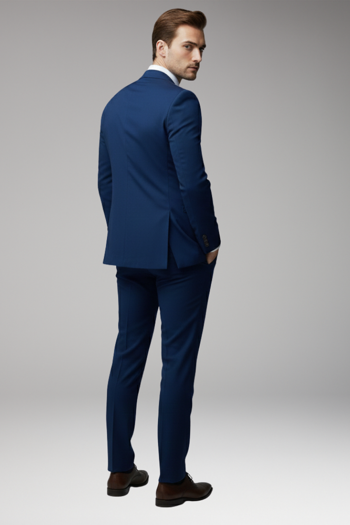 Men's Suit Set with Blazer Vest and Trousers