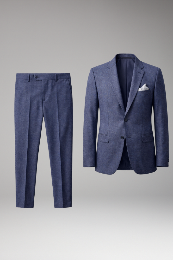 Men's Suit with Slim Fit and Peak Lapels