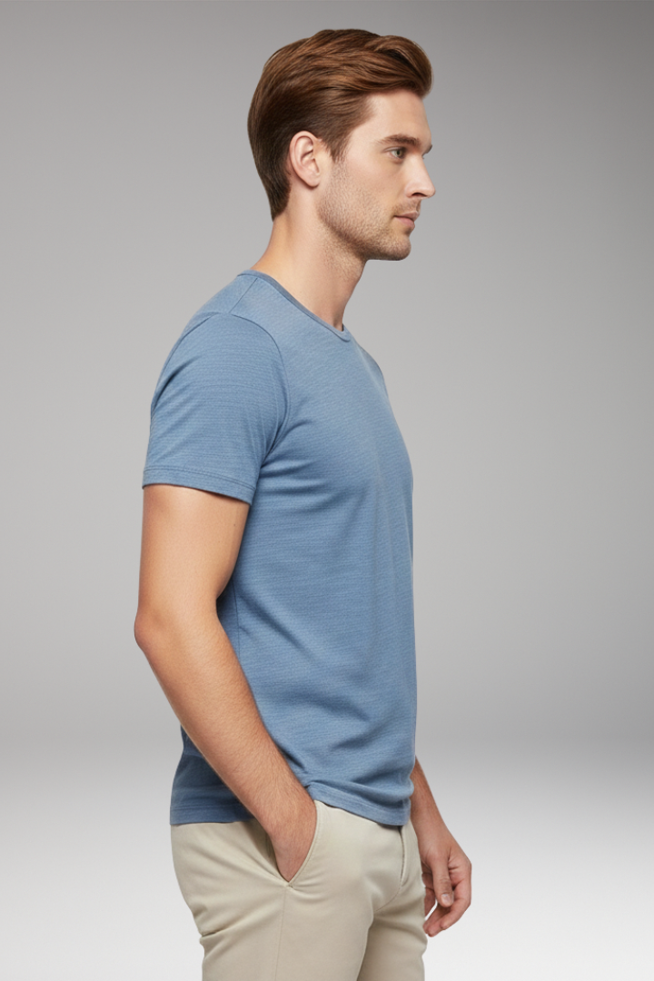 Men's T-Shirt with Crew Neck and Short Sleeves