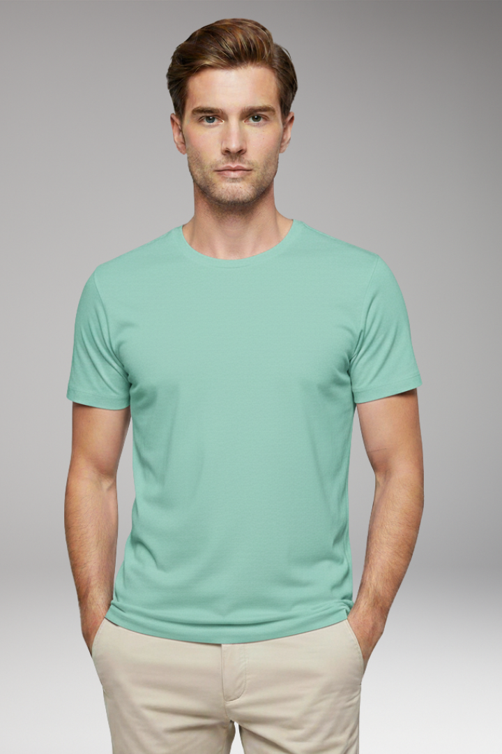 Men's T-Shirt with Crew Neck and Short Sleeves