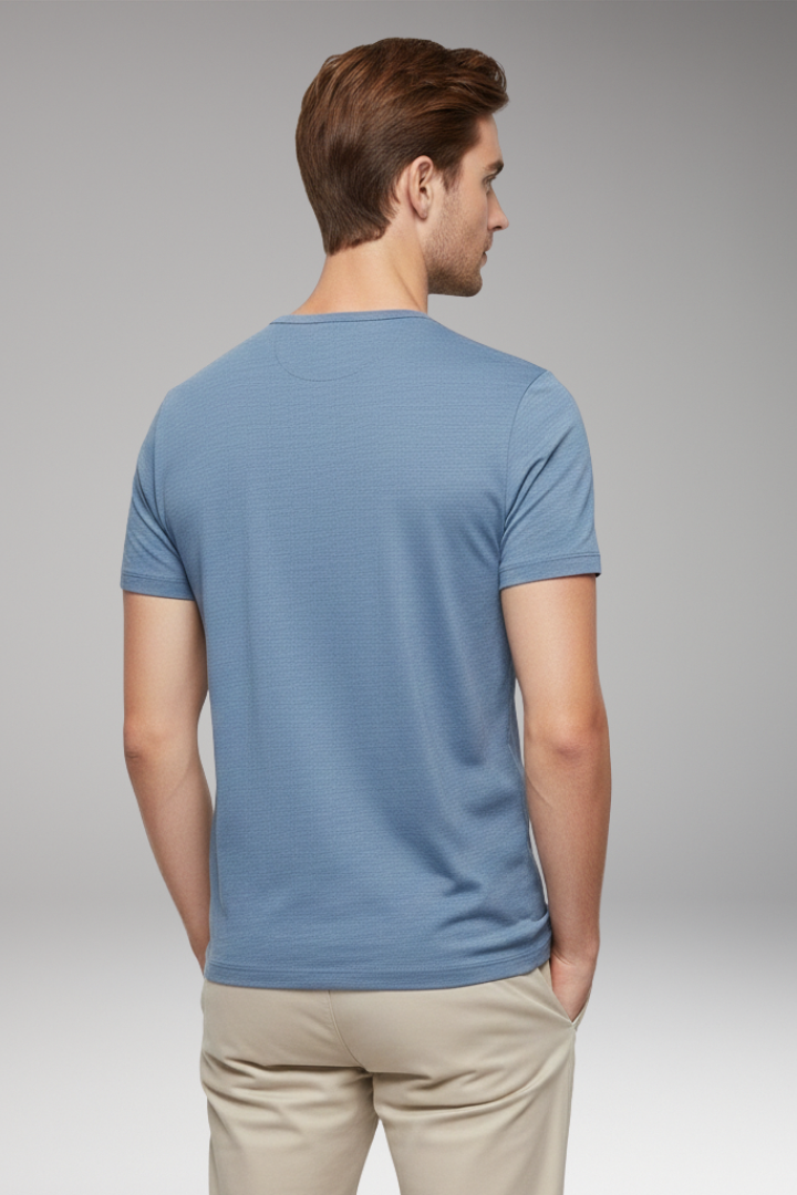 Men's T-Shirt with Crew Neck and Short Sleeves