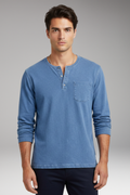 Men's T-Shirt with Round Neck and Chest Pocket