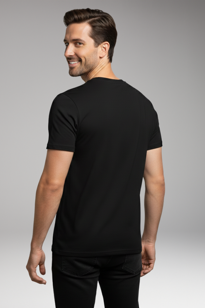 Men's T-Shirt with Round Neck and Short Sleeves