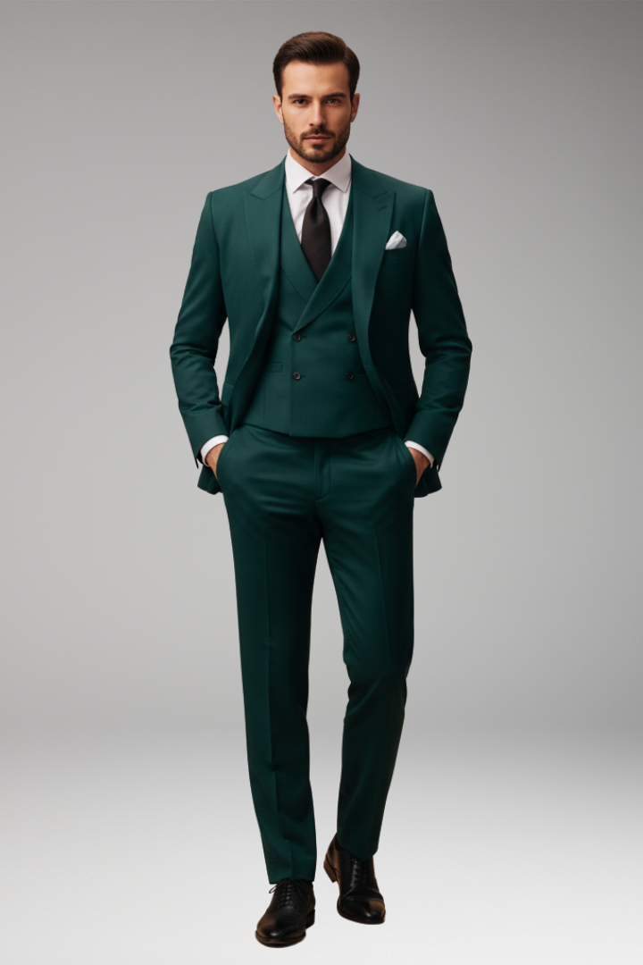 Men's Suit Set with Jacket and Vest