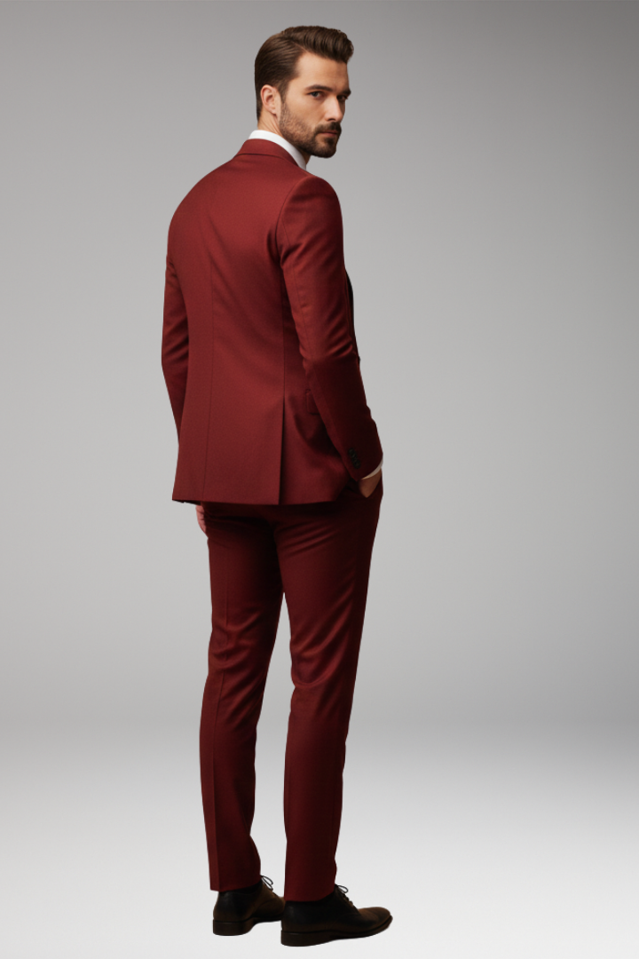 Men's Suit Set with Jacket and Vest