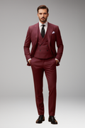 Men's Suit Set with Jacket and Vest
