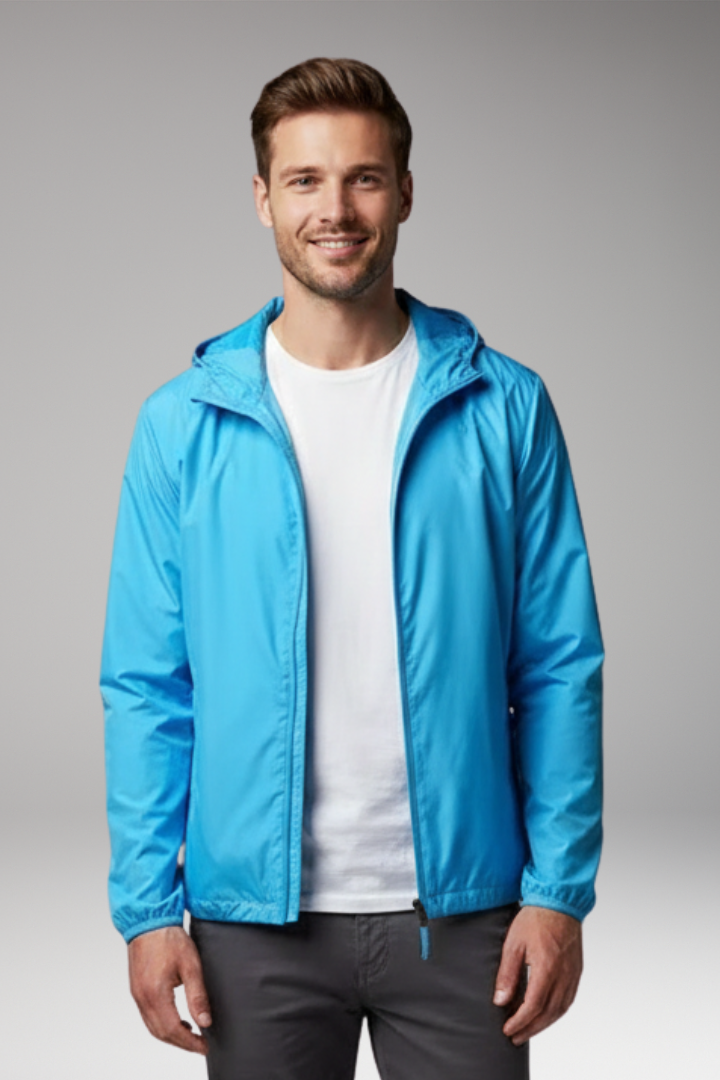 Unisex Outdoor Jacket with Water-Repellent and All-Weather Features