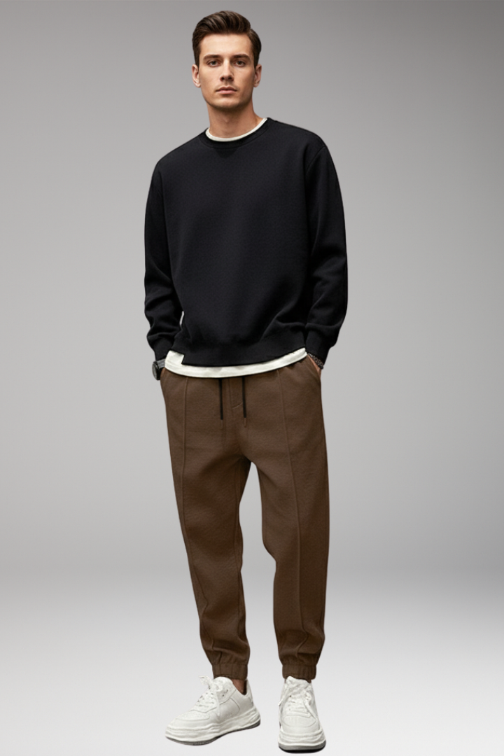 Men's Sports Trousers with Elastic Waist and Pockets